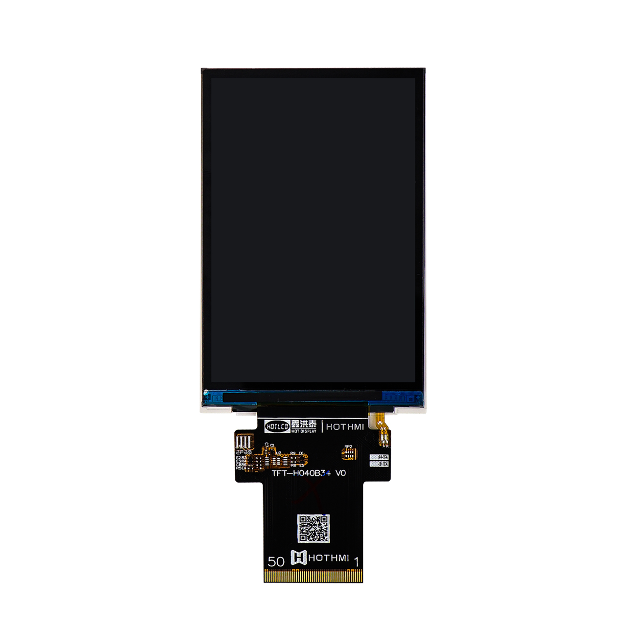 4-inch ultra-low temperature TFT LCD 480x800 IPS industrial-grade LCD display